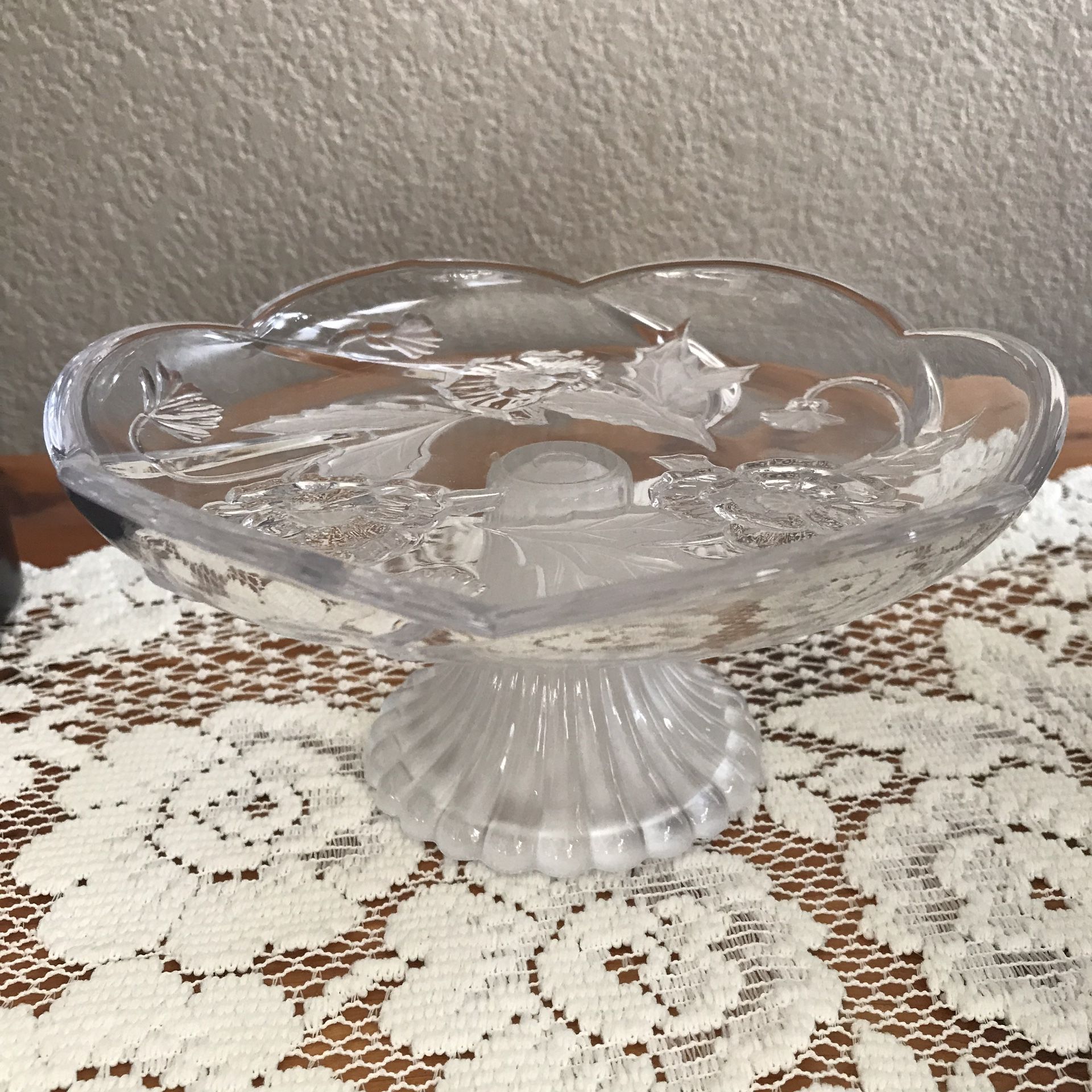 Pedestal Crystal Dish