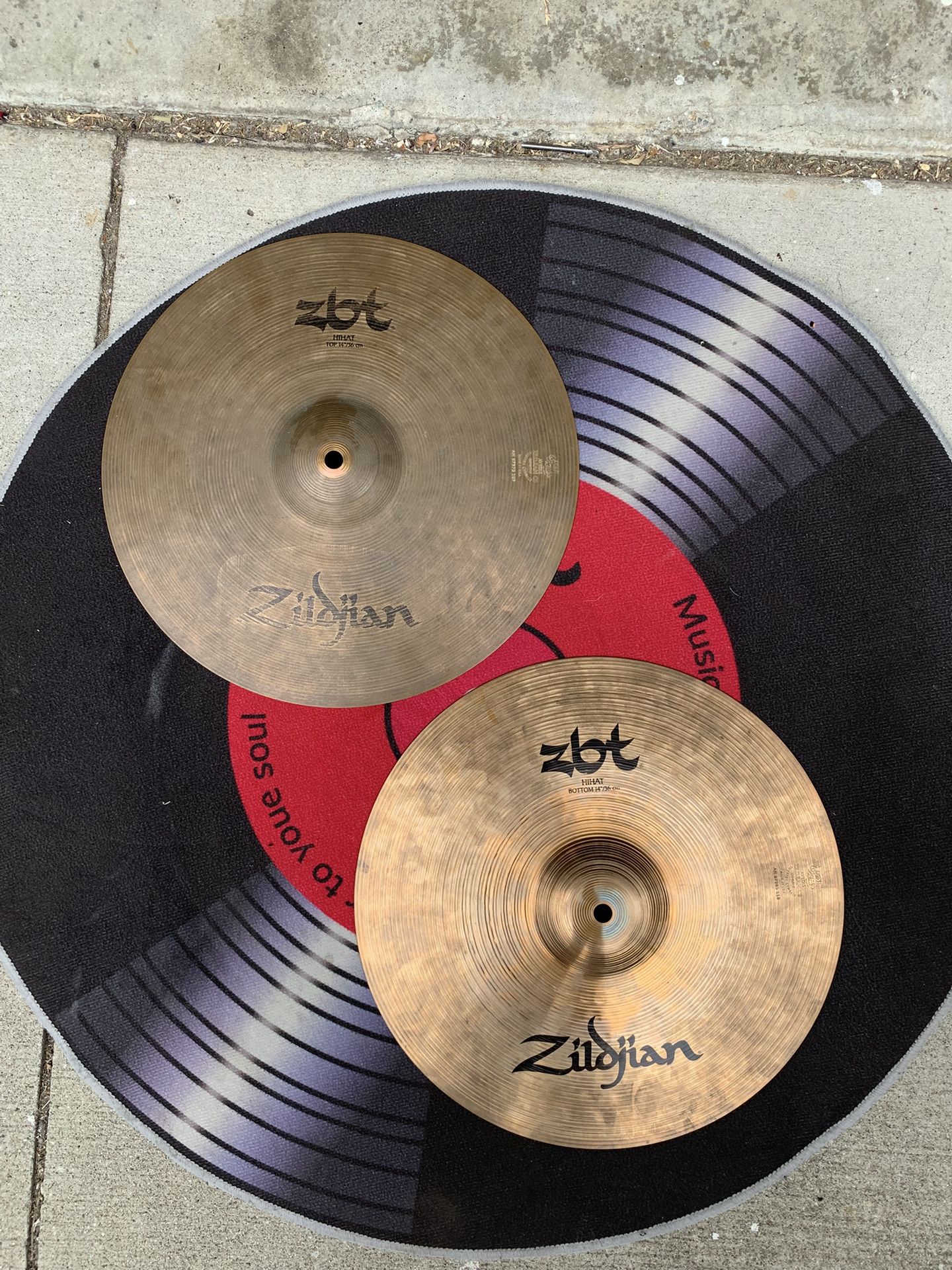 Zildjian ZBT Series 14” Hi Hat Drum Cymbals