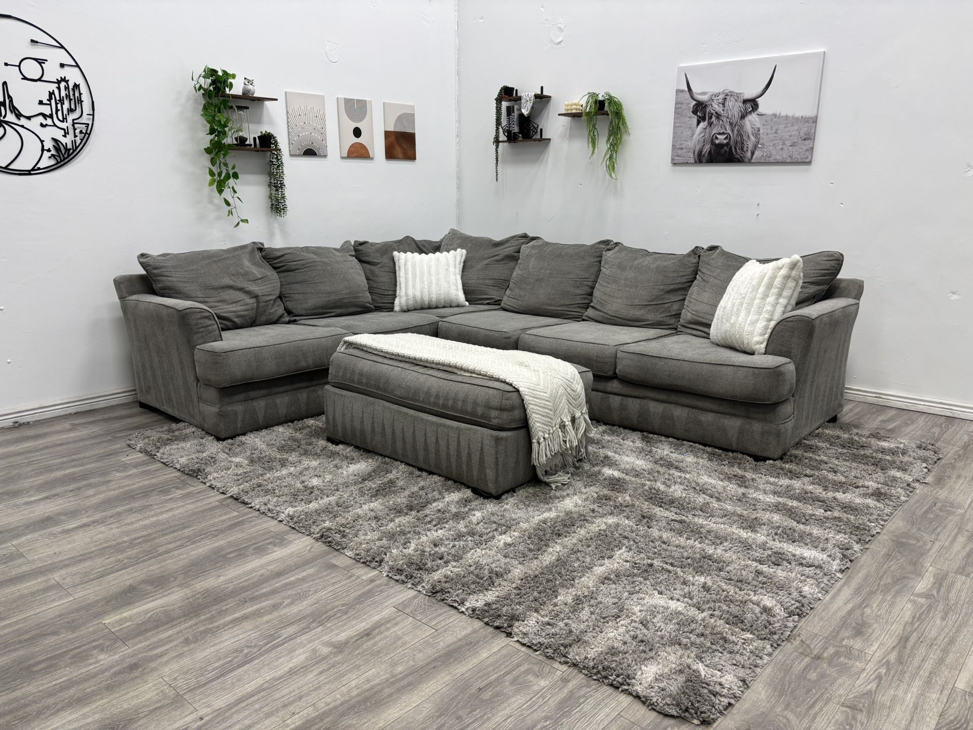 Gray Sectional Couch - Free Delivery