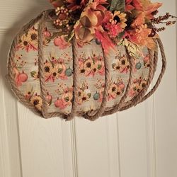 Pumpkin Wreath Decro 