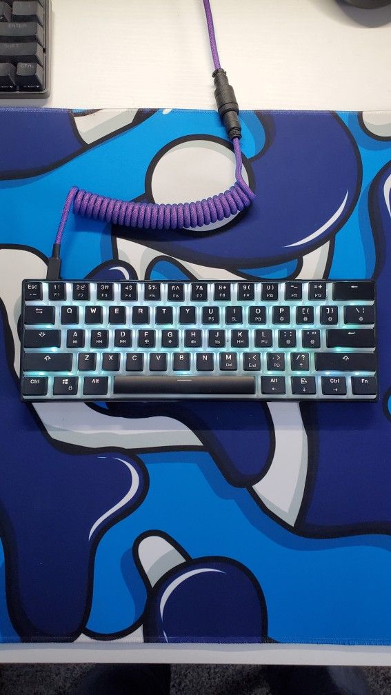 60% Mechanical Gaming Keyboard Black Pudding Keycap