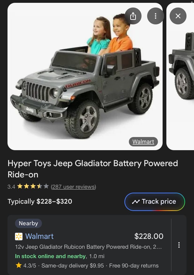 kids battery toy jeep