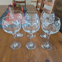 Set of 6 Large Balloon Wine Glasses