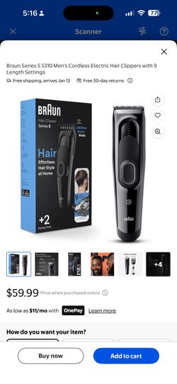 Braun Hair Clipper 