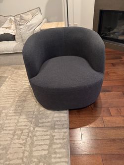 Swivel Chair - Navy Blue