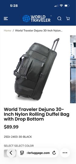 World Traveler Dejuno 30-Inch Rolling Duffel Bag