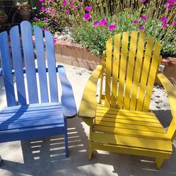 2 Adirondack style chairs
