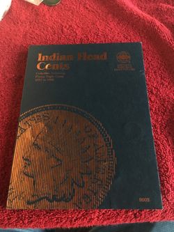 1857 to 1909 indian head one cent álbum
