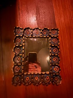 Peruvian Wooden Wall Mirror