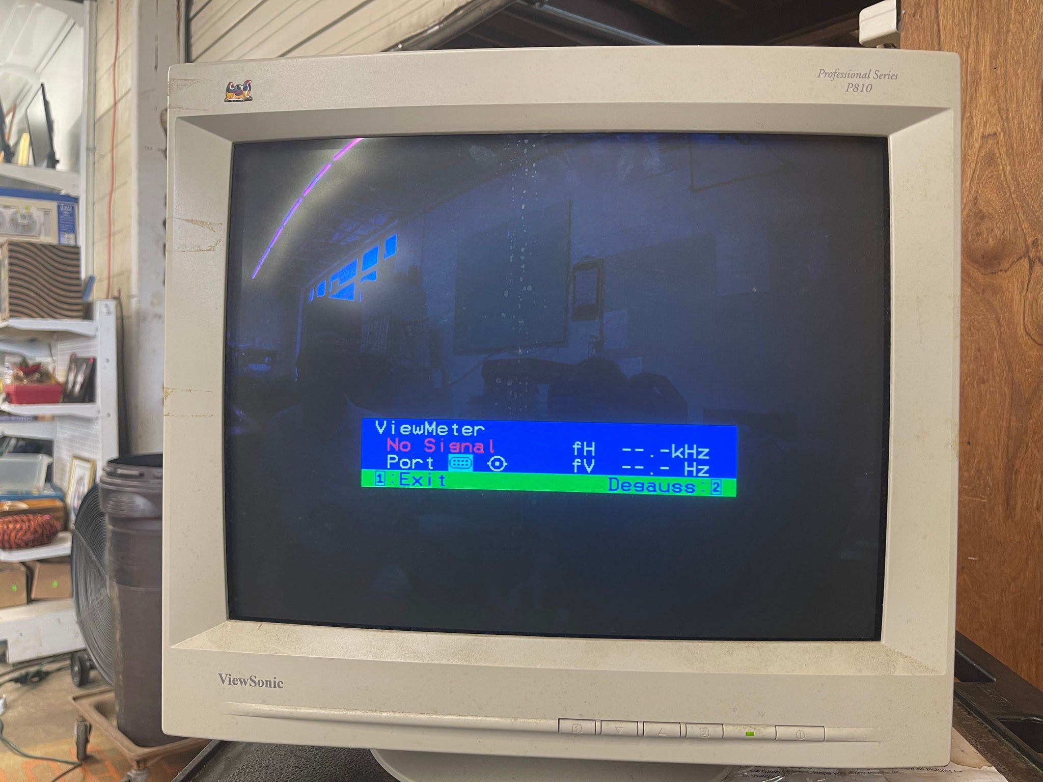 Monitor, ViewSonic, SS11, Professional Series p810 Vintage Gaming CRT Monitor