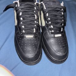 Nike Shoes Air Force Low React Black