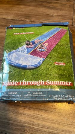 BRAND NEW WATER SLIDE 2 BOARDS INCLUDED 