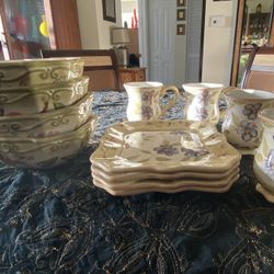 Hand Painted Set Of Dishes