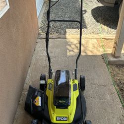 Ryobi 40V 18 in. 2-in-1 Cordless Battery Walk Behind Push Lawn Mower with 6.0 Ah Battery and Charger