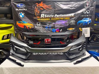 2016-2021 Honda Civic ‼️Conversión Type R style Bumper  2dr. 4dr painted Silver Metallic CODE#797 Regular sedan  Hathacback  Coupe  🚨(Won’t fit Real 