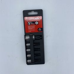 CRAFTSMAN CMMT42616 5-Piece 1/4-in; 3/8-in Drive Torx Bit Torx Driver Socket Set