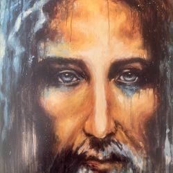 THE SHROUD OF TURIN - THE COLORS OF LIFE - Art Print by artist Vanessa Horabuena 11x17  