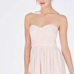 Parker Blush Pink Bayou Strapless Dress