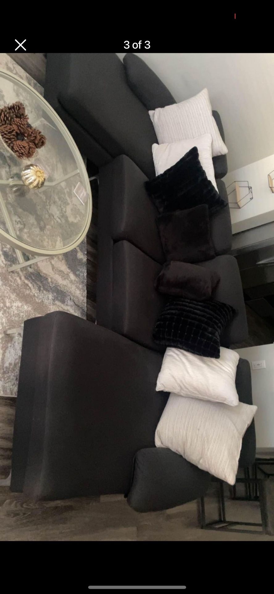 Black Sectional Couch