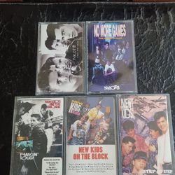 NEW KIDS ON THE BLOCK CASSETTE TAPES LOT $60 FINAL PRICE READ DESCRIPTION AND SEE ALL PICTURES