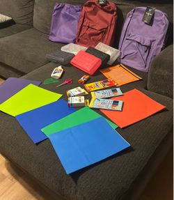 School supplies 2 backpacks & more