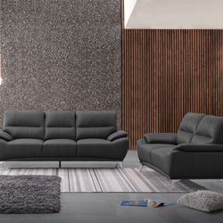 Holiday Sale. Valencia black sofa and loveseat set only $799. Easy finance option. Same-day delivery