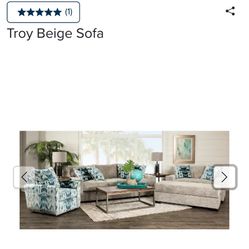 Couches + Ottoman & Pillows