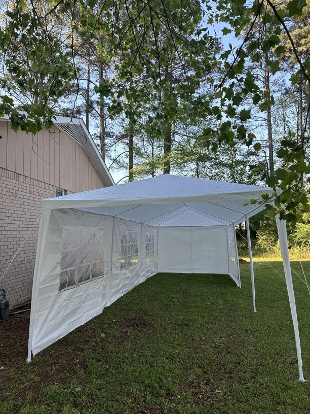 Big New Event Party Tent Weatherproof Strong Sidewalls Windows All Around Removable ... They R.ent similar tents for $150-$200+ but this time you Buy