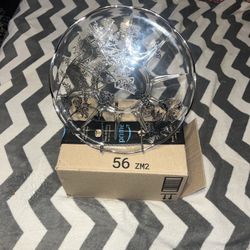 Vintage Rockwell Glass Plate w/ Sterling Silver Overlay – Excellent Condition 