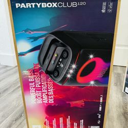 Brand new JBL PartyBox Club 120 speakers. Still sealed in box, never opened. These have Bluetooth and pure party energy. Great sound for any gathering