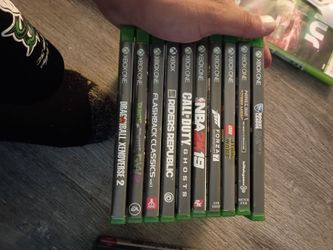 17 xbox one games and 4 ps3 and 1 ps4
