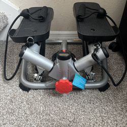 SUNNY Total Body Fitness Twisting Stair Stepper w/ Resistance Bands × 1