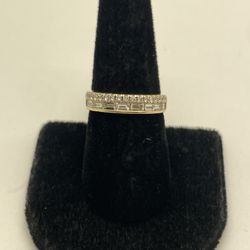 LADIES DIAMOND RING 14KT YELLOW GOLD, SIZE 7, .57ctw NATURAL DIAMOND, 4.2 GRAMS 