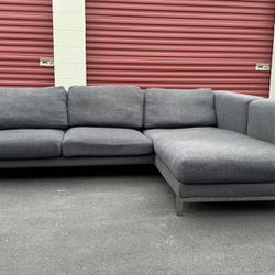 Dark Gray / Black Sectional Couch
