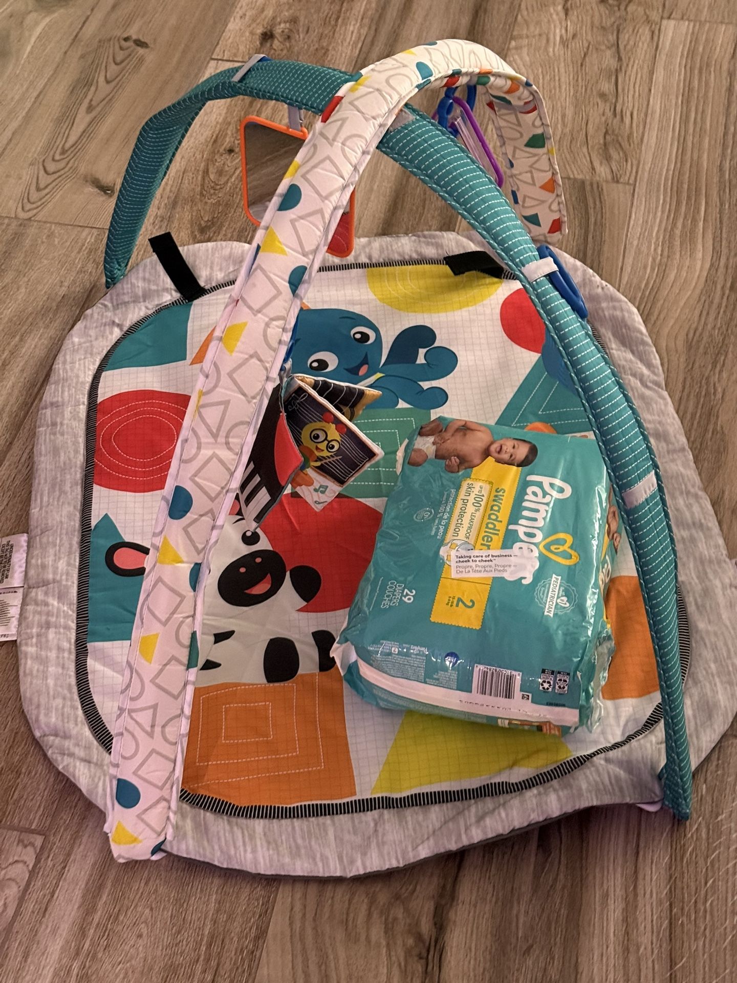 Baby Einstein playmat with hanging toys