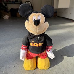 Fisher Price Disney Mickey Mouse Animated Singing Dance Star 17" TESTED WORKS