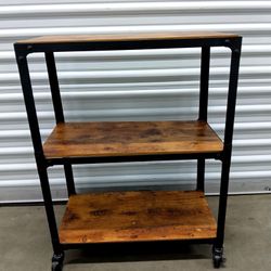 Mind Reader Rolling 3-Teir Bar Cart Coffee Station