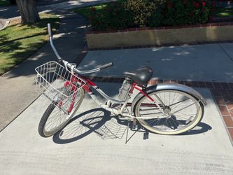 Women’s Red Bike With Basket