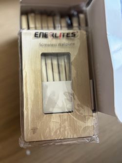 ENERLITES Brushed Gold Screwless Wall Plates – New