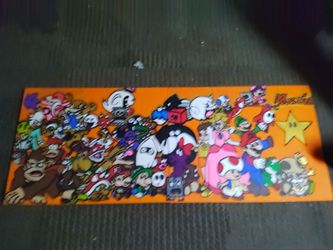 Two boards Canvass painted