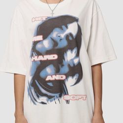 billie eilish tour merch t-shirt sz large (BUT FITS LIKE A XL)