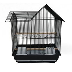 Bird Cage With Perch, Feeder