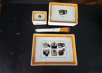 Set of Sushi Dishes & Sushi Maker