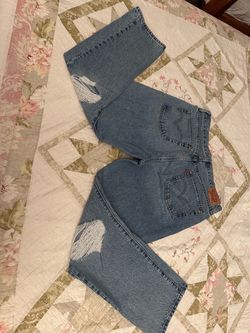 Levi's Distressed Light Wash Jeans