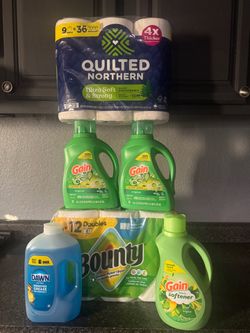 Household Essentials Bundle – Gain, Dawn, Bounty, Quilted Northern