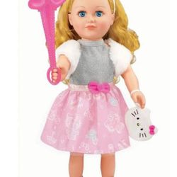 My Life As Poseable Hello Kitty 18" Doll, Blonde Hair, Blue Eyes, 50th Anniversary Edition