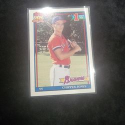 1991 Topps Chipper Jones  Baseball Card