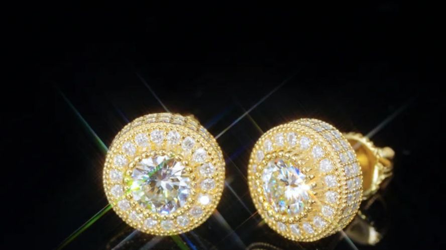 Circle diamond earrings vvs1 (BIO)