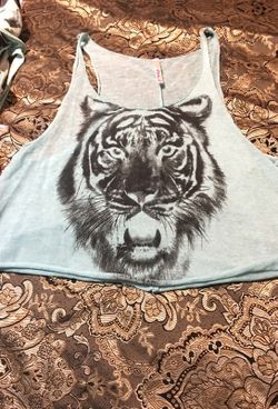 Juniors tiger top size M