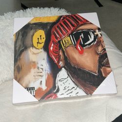 2 Eleven, Sealed, Proof of Concept Album Cover painting with hanging device 